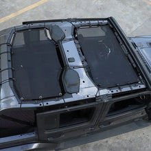 For 2018+ Jeep Wrangler JL JLU 4 Door Sunshade Top Mesh Cover UV Blocker Bikini Screen RT-TCZ