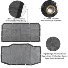 For 2018+ Jeep Wrangler JL JLU 4 Door Sunshade Top Mesh Cover UV Blocker Bikini Screen RT-TCZ