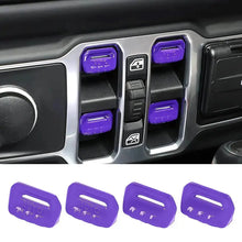 For 2018+ Jeep Wrangler JL JLU Gladiator JT 4PCS Window Switch Button Cover Trim RT-TCZ