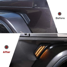 For 2018+ Jeep Wrangler JL JLU Gladiator JT LED Fender Marker Lights Side Turn Signal Lamp Smoke Lens 2pcs RT-TCZ