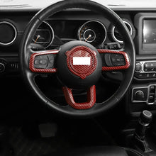 For 2018+ Jeep Wrangler JL/JLU & Gladiator JT Steering Wheel Center & Outer Trim – 4 Pieces Set RT-TCZ