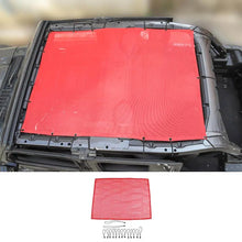 For 2018+ Jeep Wrangler JL/JT 4 Door Sun Shade Mesh Bikini Top Sunshade UV Protection RT-TCZ