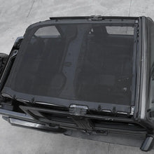 For 2018+ Jeep Wrangler JL Leather Roof Mesh Convertible Soft Top 4-Door Accessories RT-TCZ