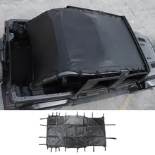 For 2018+ Jeep Wrangler JL Leather Roof Mesh Convertible Soft Top 4-Door Accessories RT-TCZ