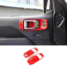 For 2018+ Jeep Wrangler JL & Gladiator JT 2Door Inner Door Handle Bowl Trim Cover RT-TCZ