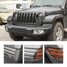 For 2018+ Jeep Wrangler JL & Gladiator JT Wheel Eyebrow Lampshade Light Guards Trim RT-TCZ