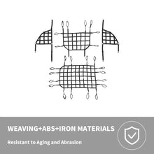 For 2018+ Jeep Wrangler JLU 4 Door Mesh Roof Top Net Restraint Protective Cargo Net Trunk Net 4 pcs RT-TCZ