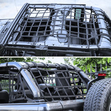 For 2018+ Jeep Wrangler JLU 4 Door Mesh Roof Top Net Restraint Protective Cargo Net Trunk Net 4 pcs RT-TCZ