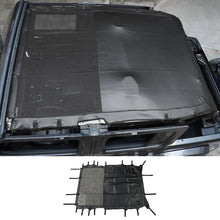 For 2018+ Jeep Wrangler JLU 4-Door Sunshade Mesh Sun Shade Top UV Protection Bikini Top Full Length with PU Leather RT-TCZ