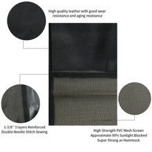 For 2018+ Jeep Wrangler JLU 4-Door Sunshade Mesh Sun Shade Top UV Protection Bikini Top Full Length with PU Leather RT-TCZ