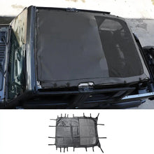 For 2018+ Jeep Wrangler JLU 4-Door Sunshade Mesh Sun Shade Top UV Protection Bikini Top Full Length with PU Leather RT-TCZ