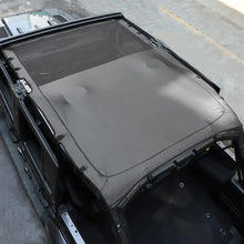 For 2018+ Jeep Wrangler JLU 4-Door Sunshade Mesh Sun Shade Top UV Protection Bikini Top Full Length with PU Leather RT-TCZ