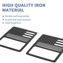 For 2018+ Jeep wrangler JL Pair Black Rear Tail light decoration Cover US Flag (Fit For Halogen Lamps) RT-TCZ