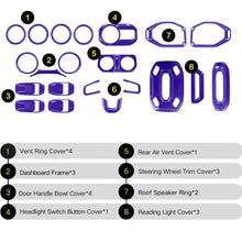 For 2018–2023 Jeep Wrangler JL JLU & Gladiator JT 4-Door – 21PCS Full Interior Trim Cover Kit Set RT-TCZ