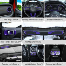 For 2018–2023 Jeep Wrangler JL JLU & Gladiator JT 4-Door – 21PCS Full Interior Trim Cover Kit Set RT-TCZ