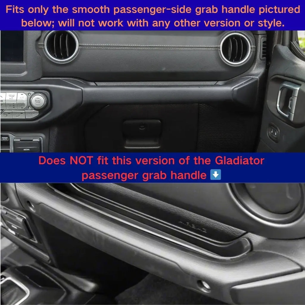 Jeep Wrangler JL JLU & Gladiator JT Dashboard Grab Handle Trim