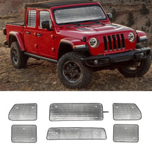 For 2020+ Jeep Gladiator JT 6PCS Front Windshield Sunshade & Side Window Heat Insulation Visor Set RT-TCZ