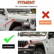 For 2020+ Jeep Gladiator JT Front & Rear Fender Flares Extensions RT-TCZ