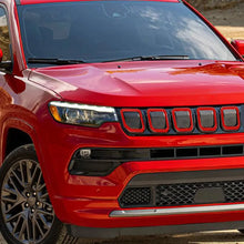 For 2021+ Jeep Compass 7 x Front Grille Grill Insert Cover Trim RT-TCZ