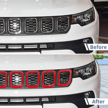 For 2021+ Jeep Compass 7 x Front Grille Grill Insert Cover Trim RT-TCZ