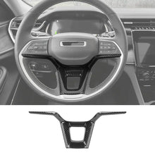 For 2021+ Jeep Grand Cherokee Steering Wheel Trim Decorative Cover – Carbon Fiber Style RT-TCZ
