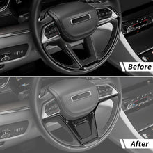 For 2021+ Jeep Grand Cherokee Steering Wheel Trim Decorative Cover – Carbon Fiber Style RT-TCZ