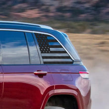 For 2022+ Jeep Grand Cherokee L Rear Window Decals Sticker Trim US Flag RT-TCZ