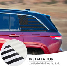 For 2022+ Jeep Grand Cherokee L Rear Window Decals Sticker Trim US Flag RT-TCZ