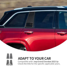 For 2022+ Jeep Grand Cherokee L Rear Window Triangle Glass Decor Cover RT-TCZ