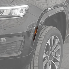 For 2024+ Jeep Grand Cherokee Smoked Front Wheel Eyebrow Light Cover Trim RT-TCZ