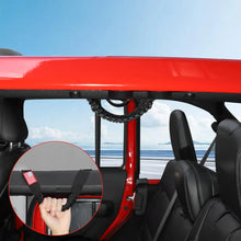For 2024+ Jeep Wrangler JL/Gladiator JT 4 x Roll Bar Roof Top Paracord Grab Handles Grip US Flag 4-Door RT-TCZ