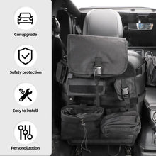 For Jeep Wrangler CJ YJ TJ JK JL JT & Unlimited 10PCS Multi-functional Front Seat Cushion Cover Storage Bag RT-TCZ