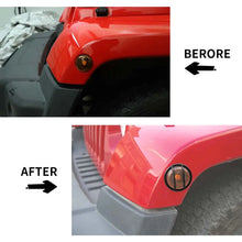 For Jeep Wrangler JK 2007-2018 Wheel Eyebrow Light Lamp Trim Guards RT-TCZ