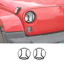 For Jeep Wrangler JK/JKU 2007-2018 Rugged Ridge Elite Black Head Light Guard RT-TCZ