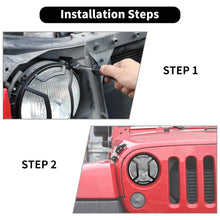 For Jeep Wrangler JK/JKU 2007-2018 Rugged Ridge Elite Black Head Light Guard RT-TCZ