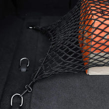 For Jeep Wrangler JK JL JKU Rear Cargo Nets Trunk Storage Bungee  (32.2''x18.5'') Organizer Mesh Nets with 4 Hooks RT-TCZ