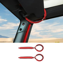 For Jeep Wrangler JK JL & Gladiator JT Front Door Top Roll Bar Paracord Grab Handles Grip Handle RT-TCZ