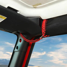 For Jeep Wrangler JK JL & Gladiator JT Front Door Top Roll Bar Paracord Grab Handles Grip Handle RT-TCZ