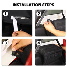 For Jeep Wrangler JLU 4Door 2024+ Black Interior Side Storage Bag Rear Trunk Organizer RT-TCZ
