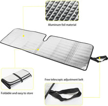 For Jeep Wrangler TJ JK JKU Windshield Sunshade Heat Shield Sun Visor Mat RT-TCZ