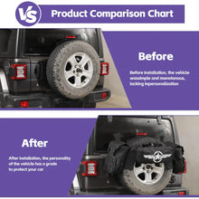 For Jeep Wrangler TJ JK JL 4PCS Spare Tire Storage Bag Cargo Organizer Bag Kit RT-TCZ