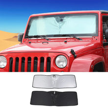 For Jeep Wrangler TJ JK JL JT Front Windshield Sunshade – UV Protection Heat Shield Visor for Car Interior RT-TCZ