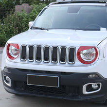 For 2016-2018 Jeep Renegade Front Headlight Bezels Angry Bird Cover Trim RT-TCZ