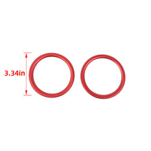 For 2024+ Jeep Wrangler JL & Gladiator JT Instrument Panel Air Conditioning Vent Trim Ring 2PCS Aluminum Alloy Style B RT-TCZ