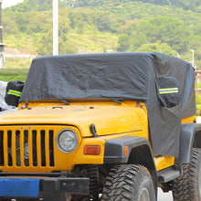 For 1997-2006 Jeep Wrangler TJ Black UV Rain Snow Protection Waterproof Car Cover RT-TCZ