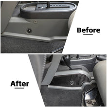 For 2007-2010 Jeep Wrangler JK Soft Carbon Fiber Gear Shift Side Panel Trim Stickers RT-TCZ