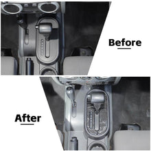 For 2007-2010 Jeep Wrangler JK Soft Carbon Fiber Console Gear Shift Panel Cover Trim RT-TCZ