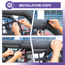 For 2007-2017 Jeep Wrangler JK Roof & Side Cargo Luggage Rack Net 2Door RT-TCZ