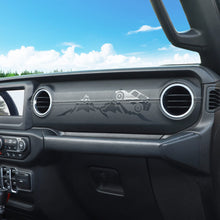 For 2018+ Jeep Wrangler JL & Gladiator JT Dashboard Co-pilot Decal Sticker Cover Trim Black RT-TCZ
