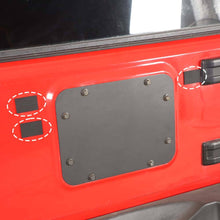 For 2007-2017 Jeep Wrangler JK 3PCS American Flag Tailgate Rubber Seal Plug Black Decor RT-TCZ